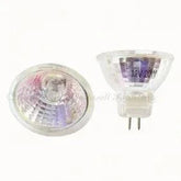 Halogen lamp 12v 20w MR11 bulb with clear glass and two-pin base set of 10